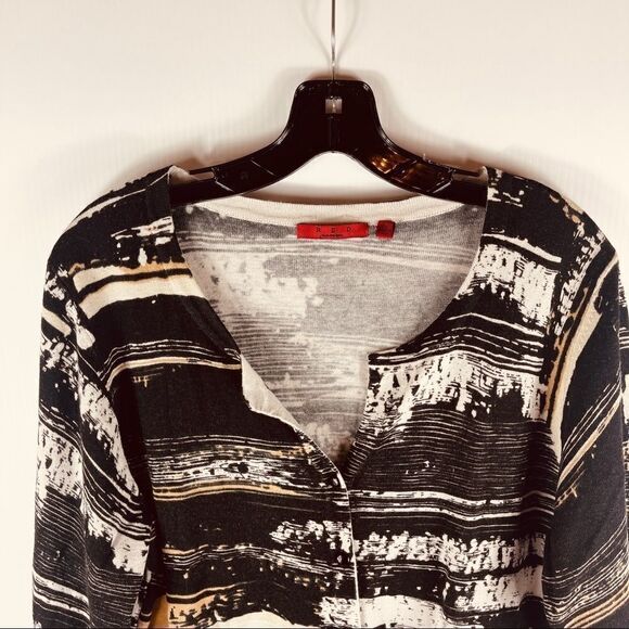 CYRUS Cardigan Long Sleeve Button Up Sweater Multi Color Print Women's Size 2X - Picture 2 of 8